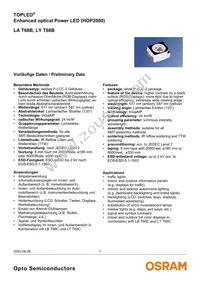 LA T68B-T2V1-24 Datasheet Cover