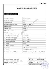 LA001-002A99DY Datasheet Page 4