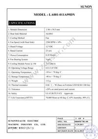 LA001-011A99DN Datasheet Page 4