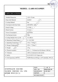 LA001-013A99DN Datasheet Page 4