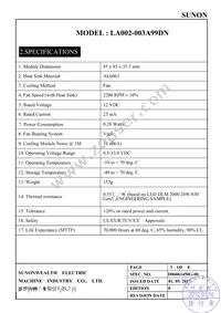 LA002-003A99DN Datasheet Page 4