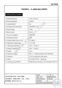 LA004-001A99DN Datasheet Page 4