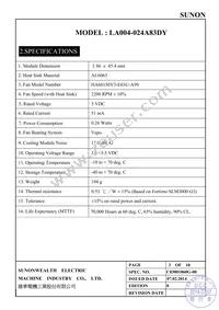 LA004-024A83DY Datasheet Page 4