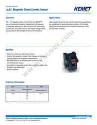 LA12-60V21 Datasheet Cover