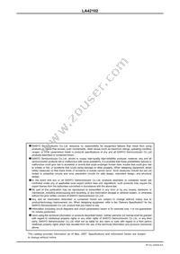 LA42102-E Datasheet Page 8