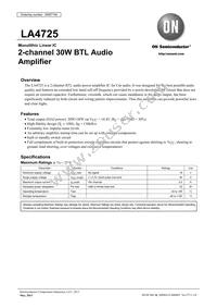 LA4725-E Datasheet Cover