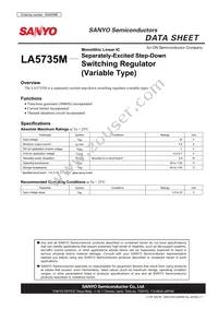 LA5735M-TLM-E Datasheet Cover
