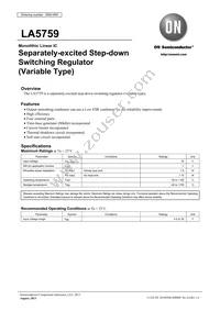 LA5759-MDB-E Datasheet Cover