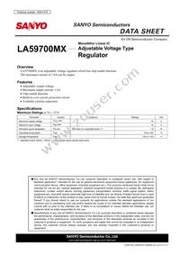LA59700MX-TLM-E Datasheet Cover