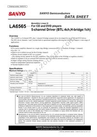 LA6565-TE-L-E Datasheet Cover