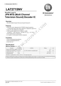 LA72715NV-TLM-E Datasheet Cover