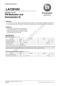 LA72910V-MPB-H Datasheet Cover