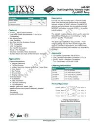 LAA120S Datasheet Cover