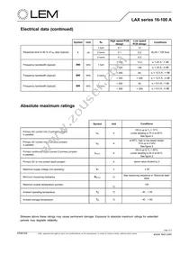 LAX 100-NP Datasheet Page 3