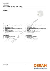 LB A673-L2N1-35-Z Datasheet Cover