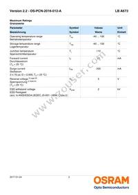 LB A673-L2N1-35-Z Datasheet Page 3