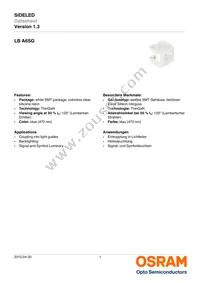 LB A6SG-T1U2-35 Datasheet Cover