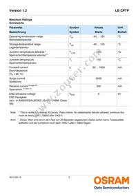 LB CP7P-GZHX-35-0-350-R18 Datasheet Page 3