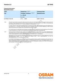 LB T64G-V1CA-59-0-20-R33-Z Datasheet Page 2