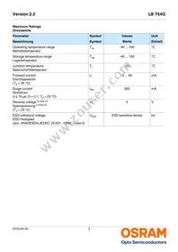 LB T64G-V1CA-59-0-20-R33-Z Datasheet Page 3