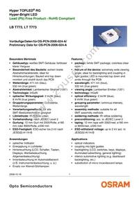 LB T773-L2N1-35-Z Datasheet Cover