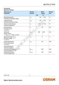 LB T773-M2P1-35-Z Datasheet Page 3