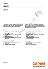 LB TTSD-R1T2-25-1-Z Datasheet Cover