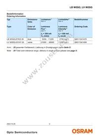 LB W5SG-DYEZ-35 Datasheet Page 2