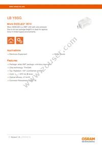 LB Y8SG-T1U2-35-1-Z Datasheet Cover