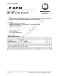 LB11693JH-TLM-E Datasheet Cover