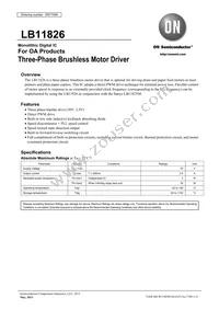 LB11826-E Datasheet Cover