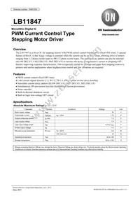 LB11847-E Datasheet Cover