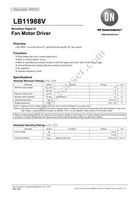 LB11988V-TLM-E Datasheet Cover