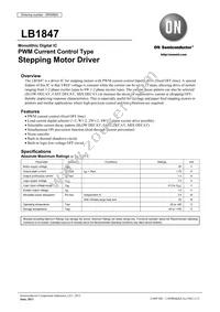 LB1847-E Datasheet Cover