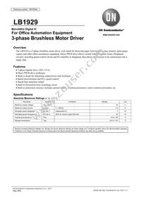 LB1929-E Datasheet Cover