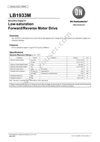 LB1933M-TRM-E Datasheet Cover