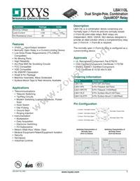 LBA110PLTR Datasheet Cover
