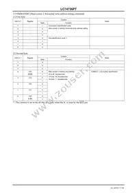 LC74736PT-E Datasheet Page 17