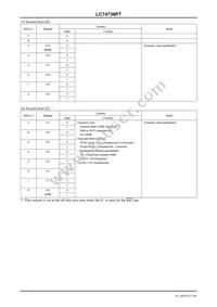 LC74736PT-E Datasheet Page 22