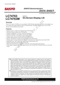 LC74763M-9602-E Datasheet Cover