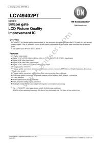 LC749402PT-H Datasheet Cover