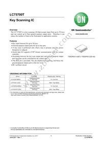 LC75700TS-TLM-E Datasheet Cover