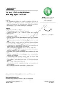 LC75806PT-H Datasheet Cover