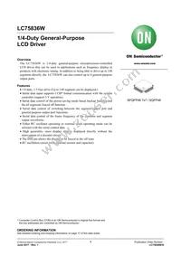 LC75836W-TBM-E Datasheet Cover