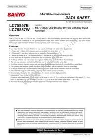 LC75857E-E Datasheet Cover