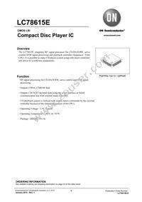 LC78615E-01US-H Datasheet Cover