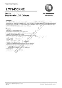 LC79430KNE-E Datasheet Cover