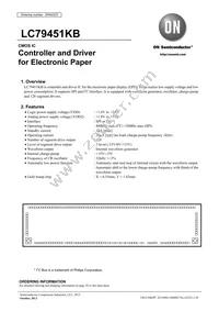 LC79451KB-X2T Datasheet Cover