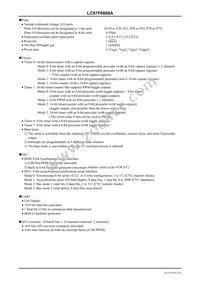 LC87F0808AUQFPTLM-H Datasheet Page 2