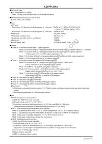 LC87F1JJ4AUWA-2H Datasheet Page 2